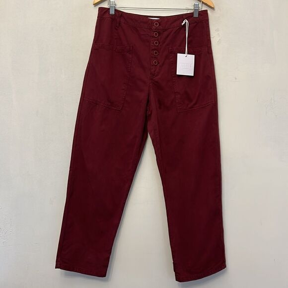Pistola merlot colored button fly pocketed pants Size 30 New - Picture 2 of 11
